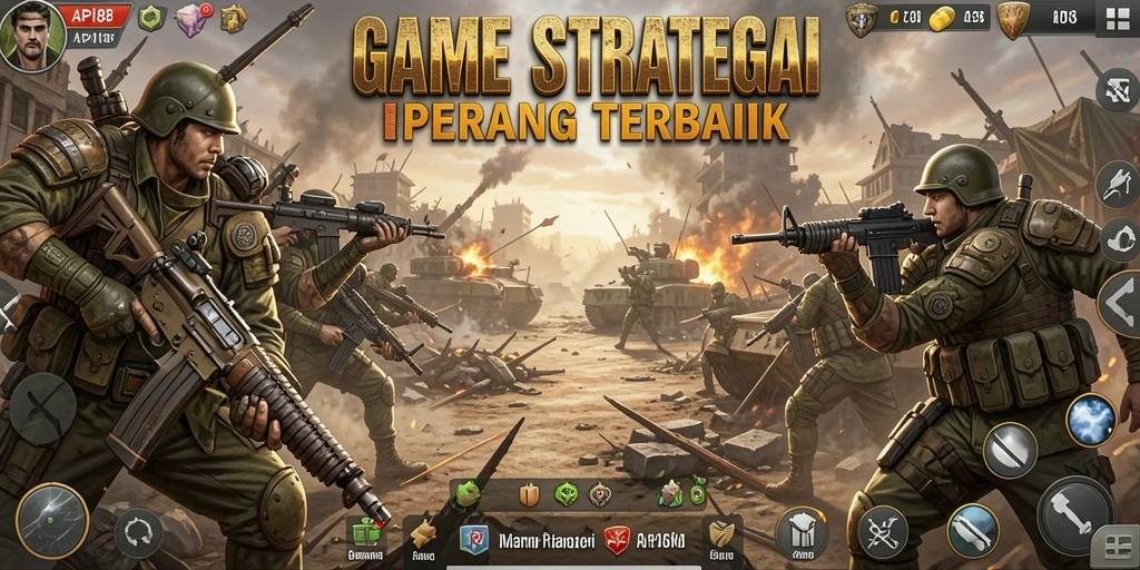 Tangkapan layar gameplay yang menunjukkan pertempuran strategis di API88.