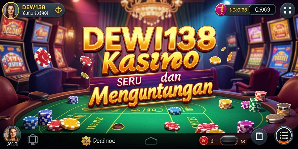 Tampilan gameplay seru di DEWI138 dengan suasana Kasino nyata.