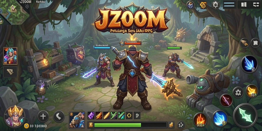 Tampilan gameplay mendebarkan dalam J200M, penuh aksi dan strategi.
