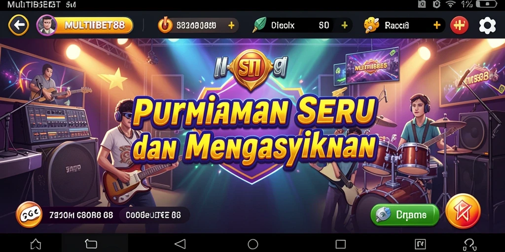 Tampilan gameplay MULTIBET88 yang penuh warna dan dinamis.