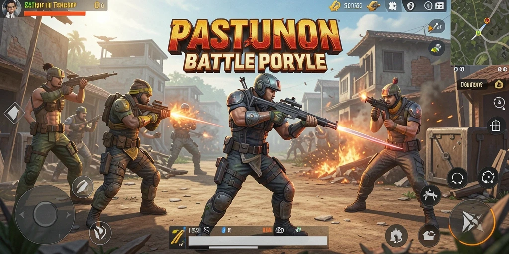Gameplay SERURP yang mendebarkan di medan pertempuran.