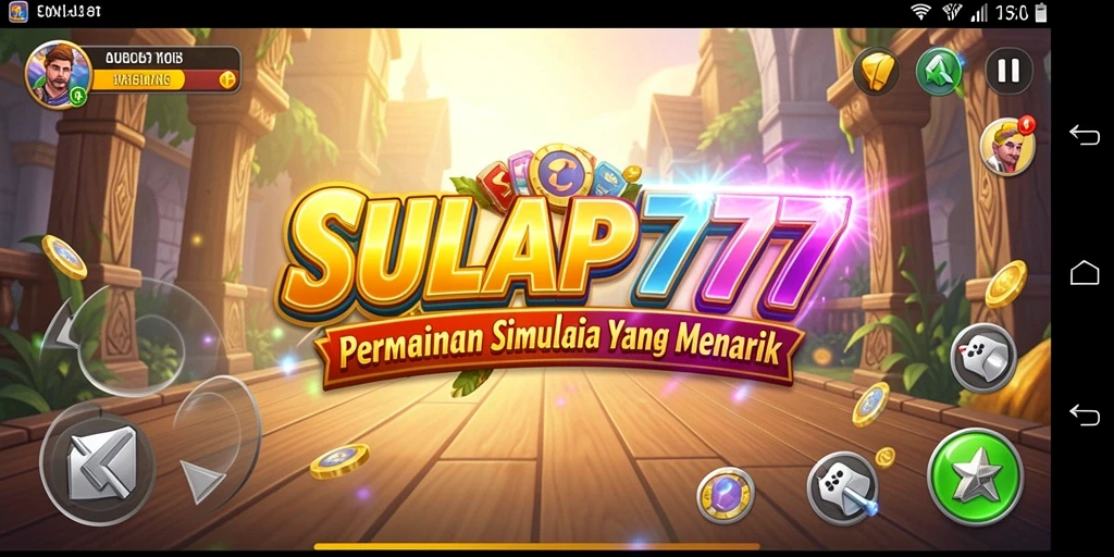 Tangkapan layar utama SULAP777 menampilkan momen gameplay simulasi yang mendebarkan.